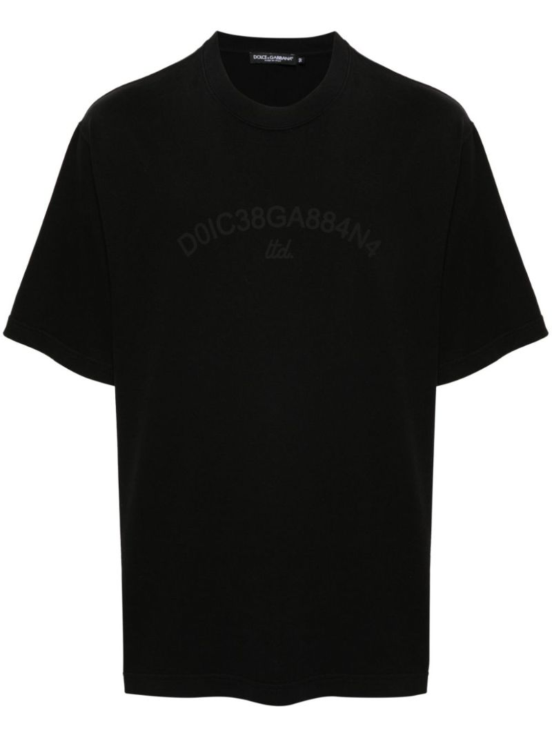 Black Logo-print Cotton T-shirt