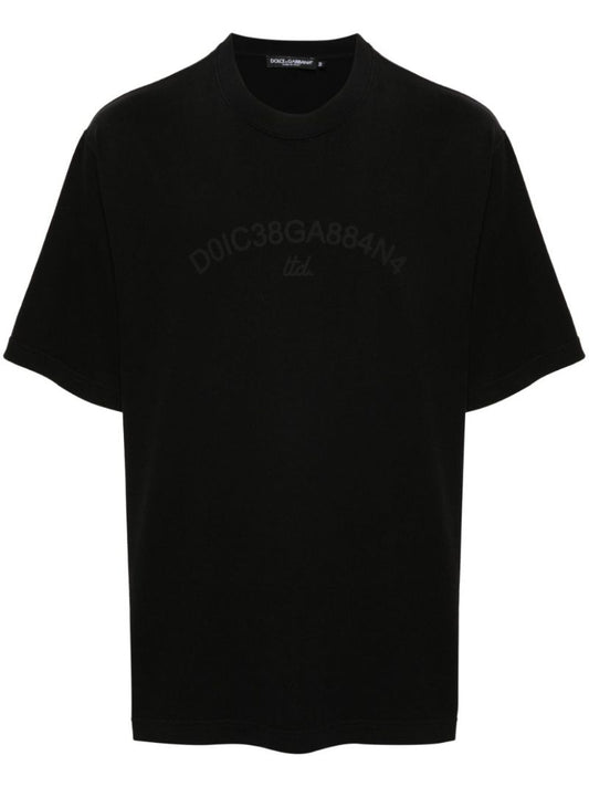 Black Logo-print Cotton T-shirt