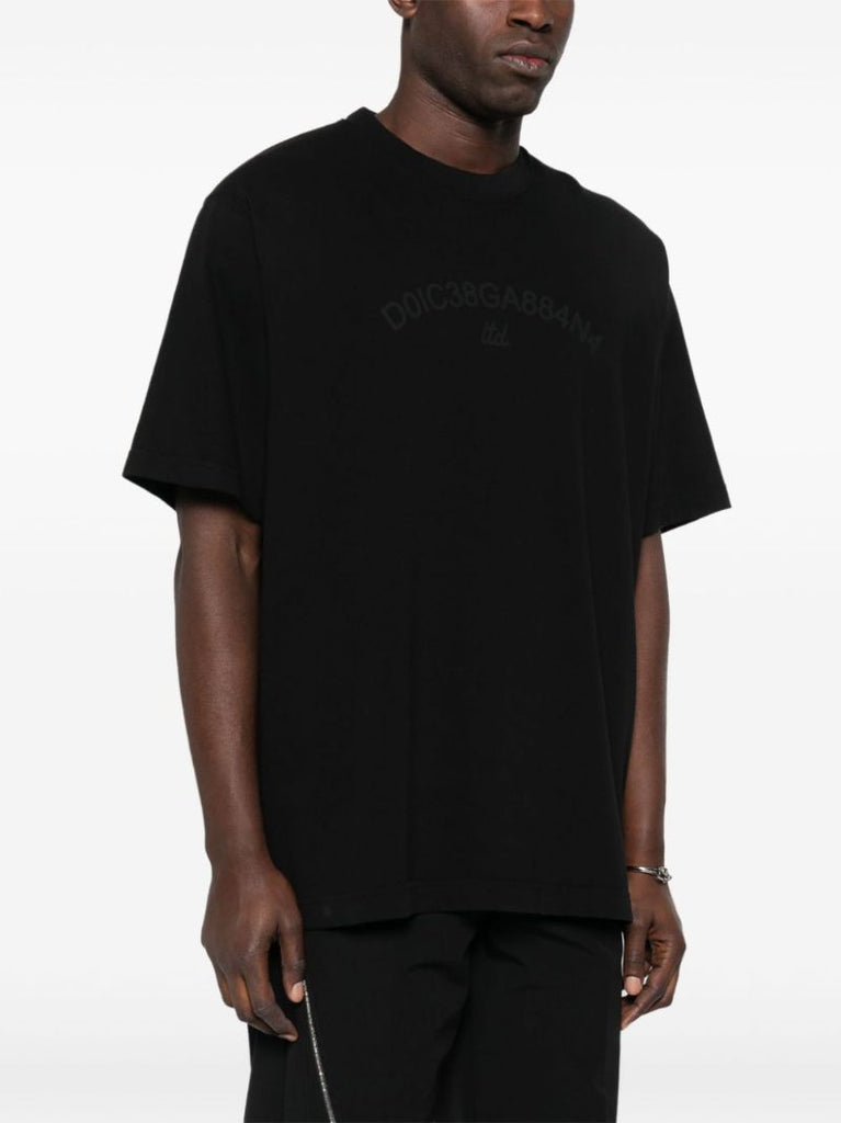 Black Logo-print Cotton T-shirt