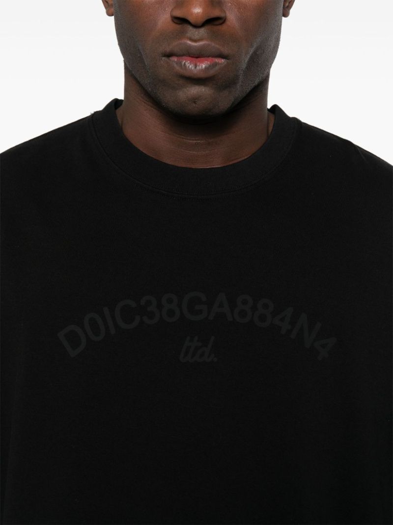 Black Logo-print Cotton T-shirt