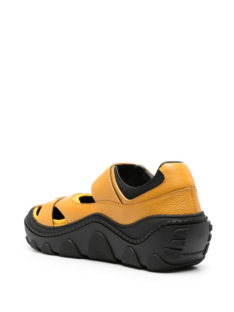 Yellow Hybrid Leather Sandals