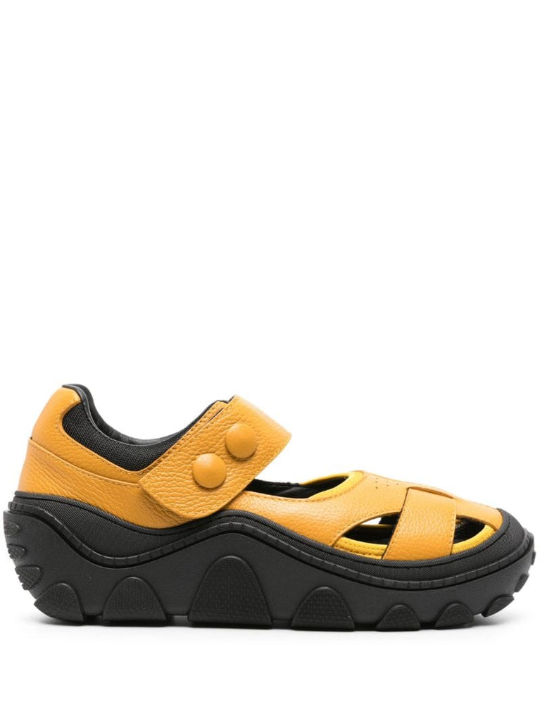 Yellow Hybrid Leather Sandals