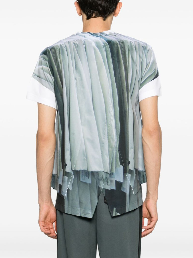 Grey Trompe L'oeil T-shirt
