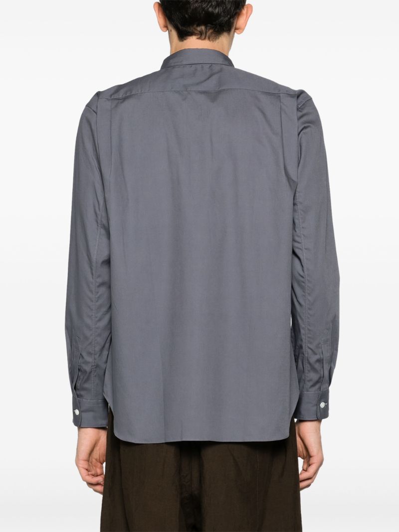 Grey Cotton Poplin Shirt