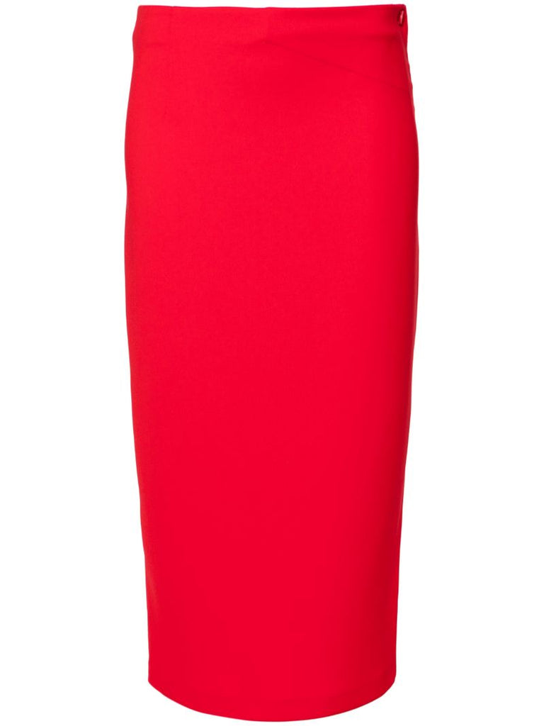 Red Cady Midi Skirt