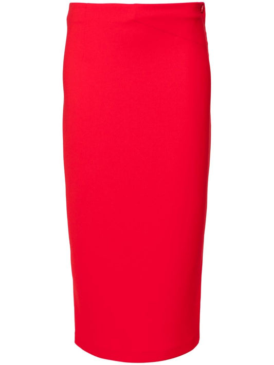 Red Cady Midi Skirt