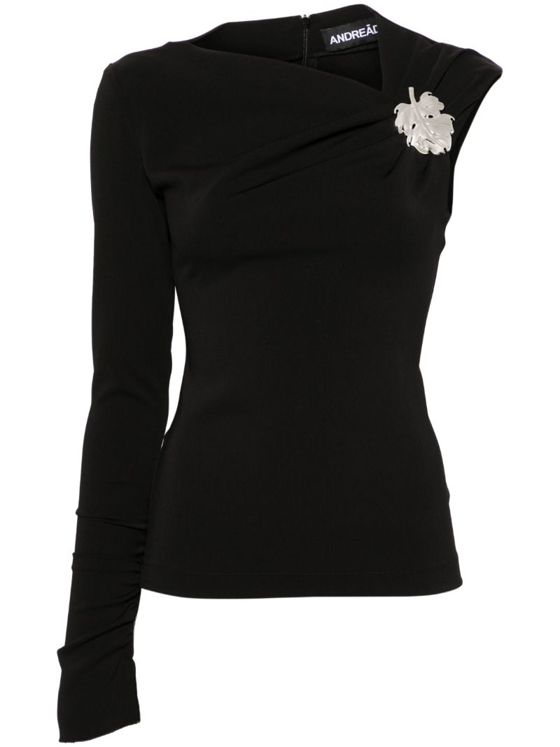 Black Leaf-appliquÃ_x0083_Â© Asymmetric Top
