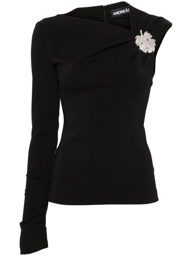 Black Leaf-appliquÃ_x0083_Â© Asymmetric Top