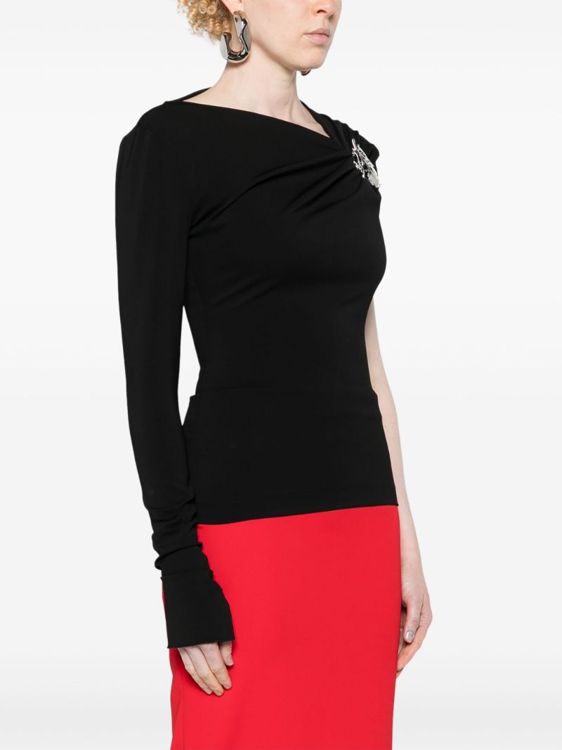Black Leaf-appliquÃ_x0083_Â© Asymmetric Top