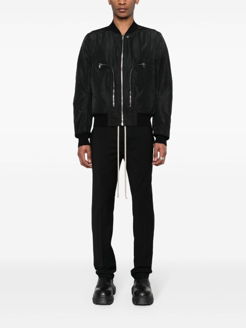 Black Bauhaus Bomber Jacket