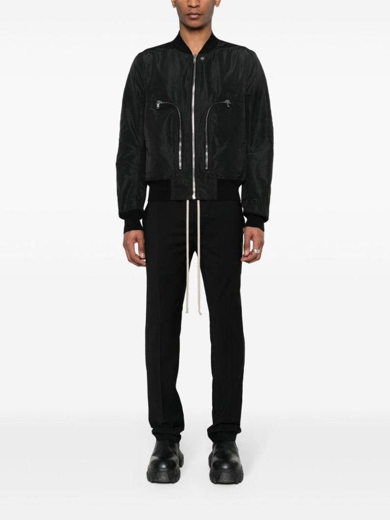 Black Bauhaus Bomber Jacket