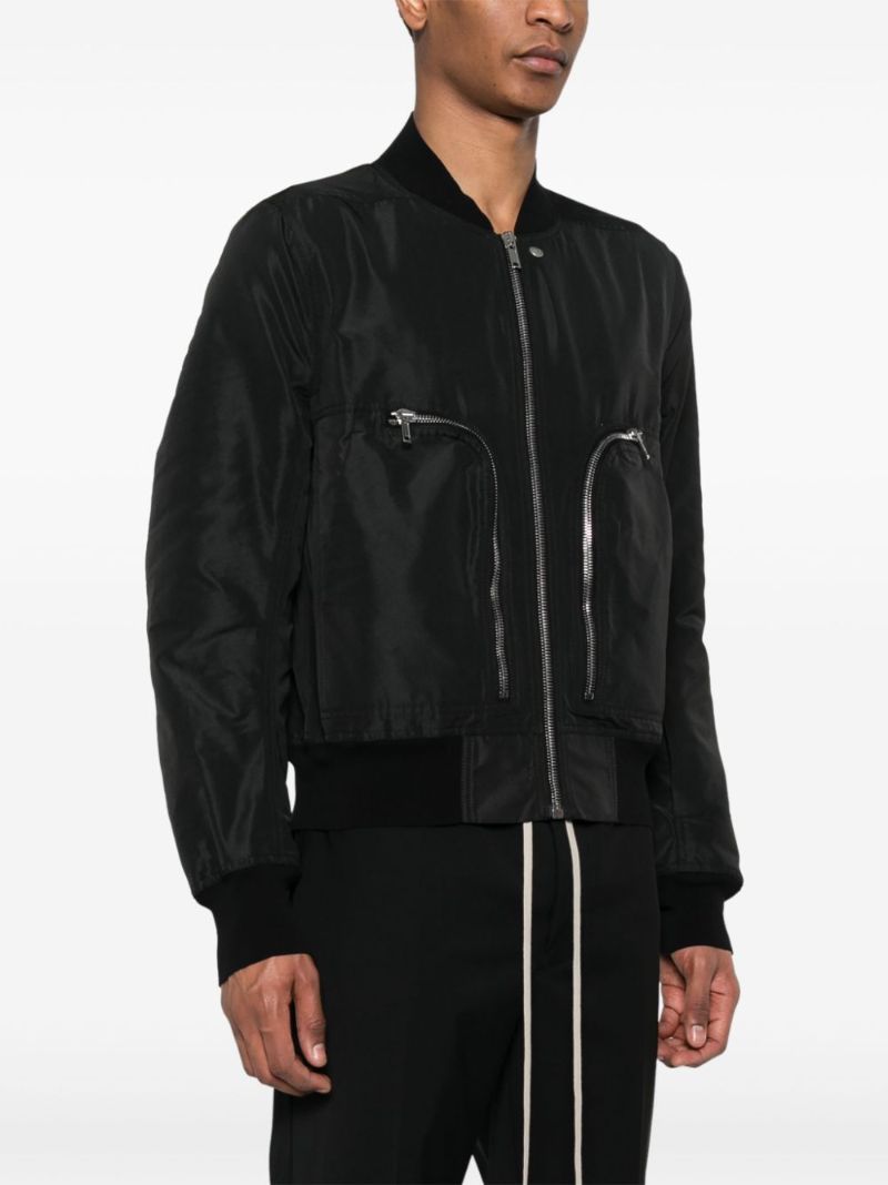 Black Bauhaus Bomber Jacket