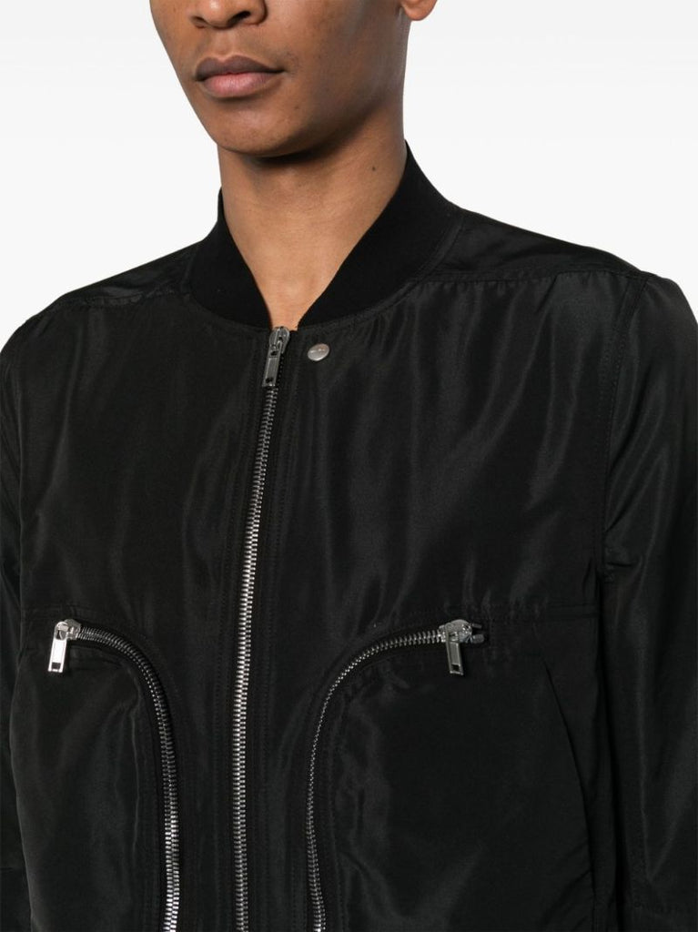 Black Bauhaus Bomber Jacket