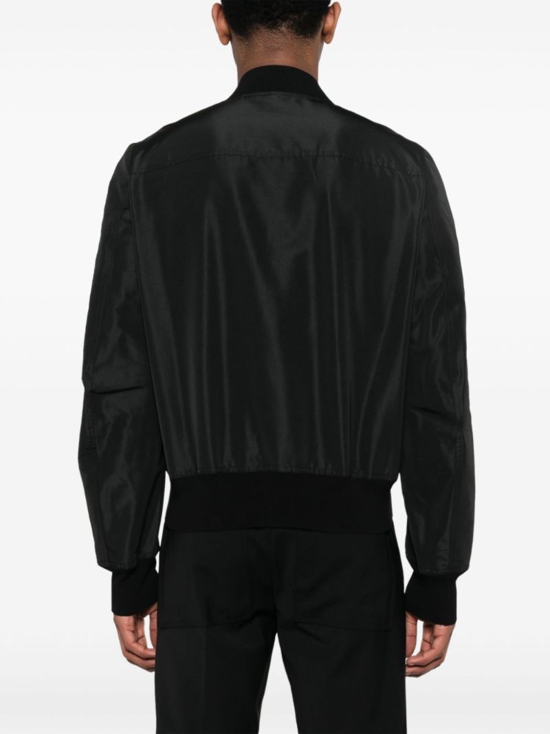 Black Bauhaus Bomber Jacket