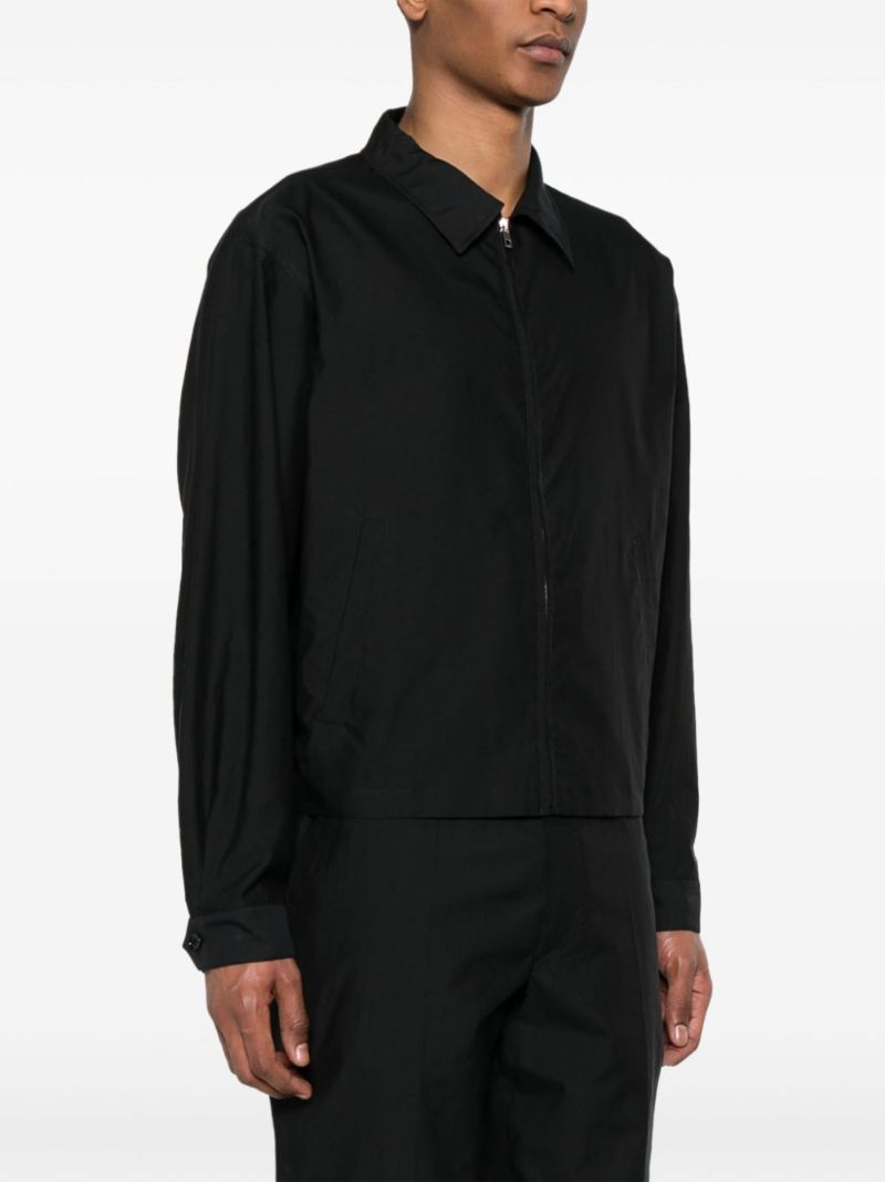 Black Zip-up Bomber Jacket