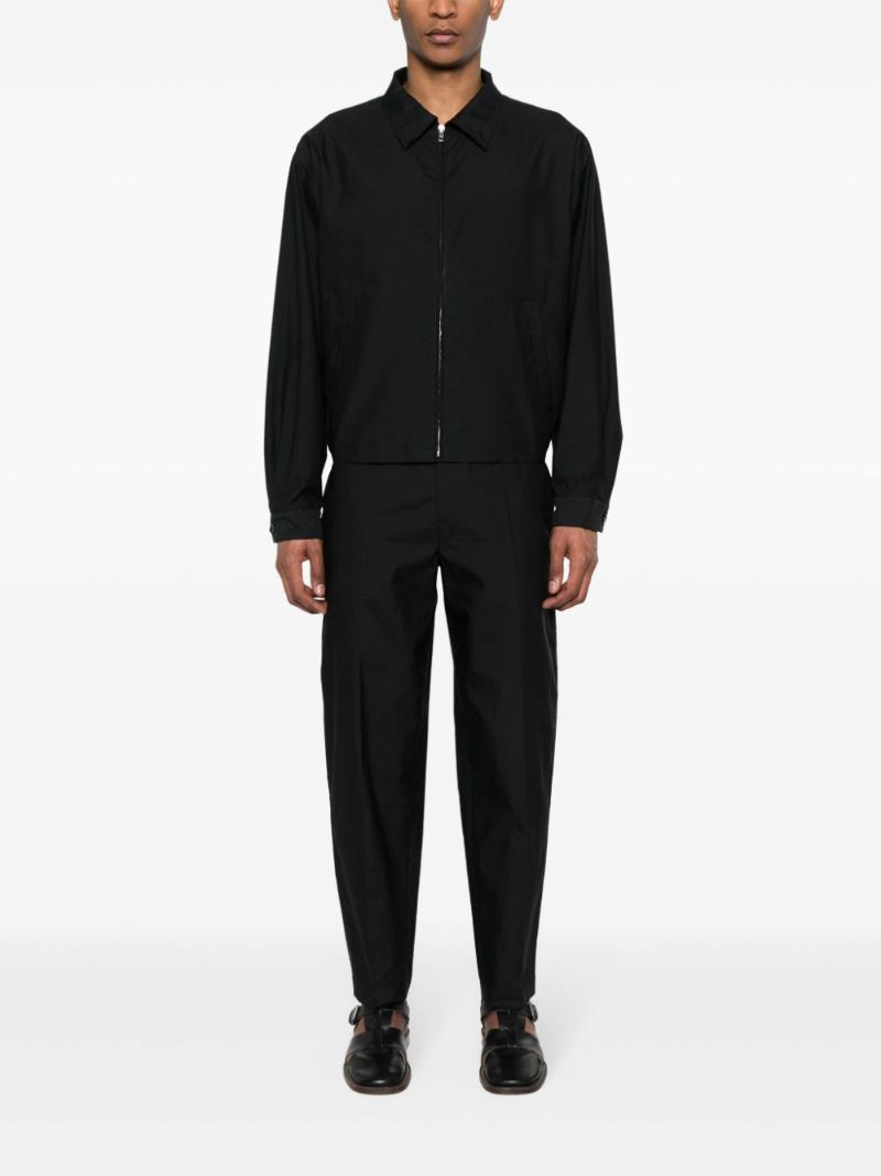 Black Zip-up Bomber Jacket