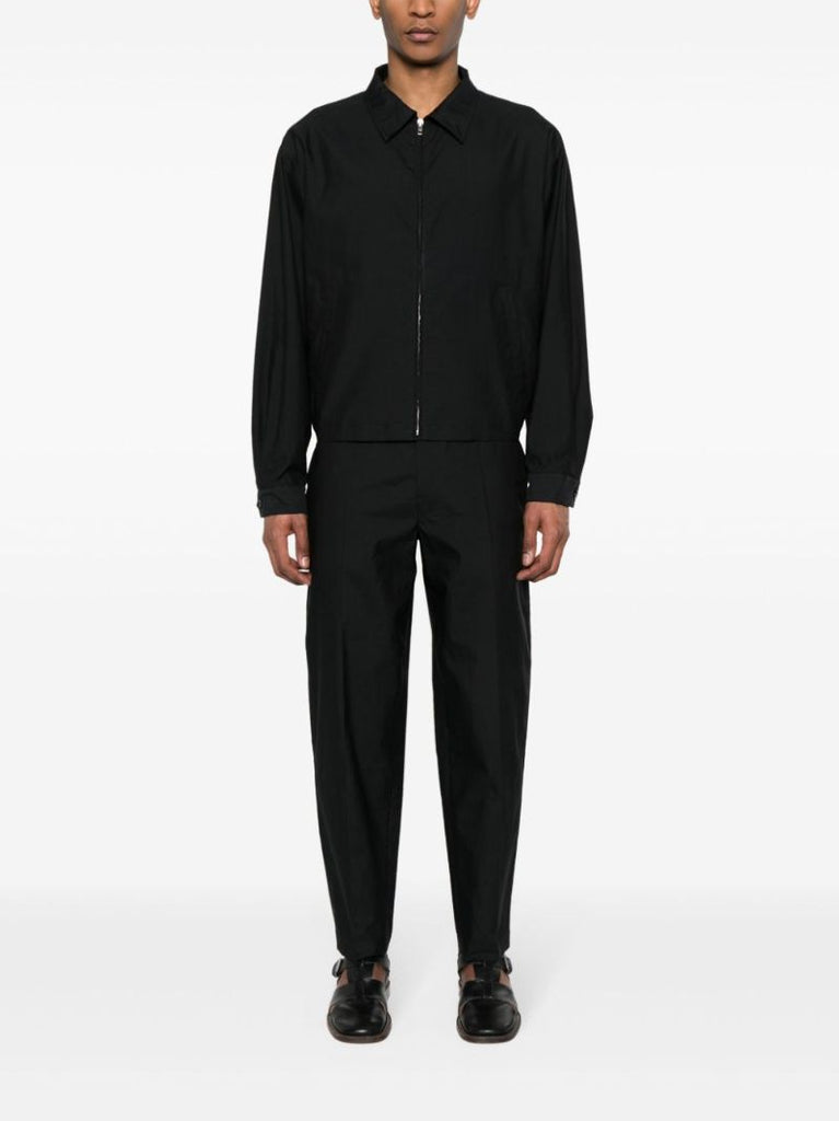 Black Zip-up Bomber Jacket