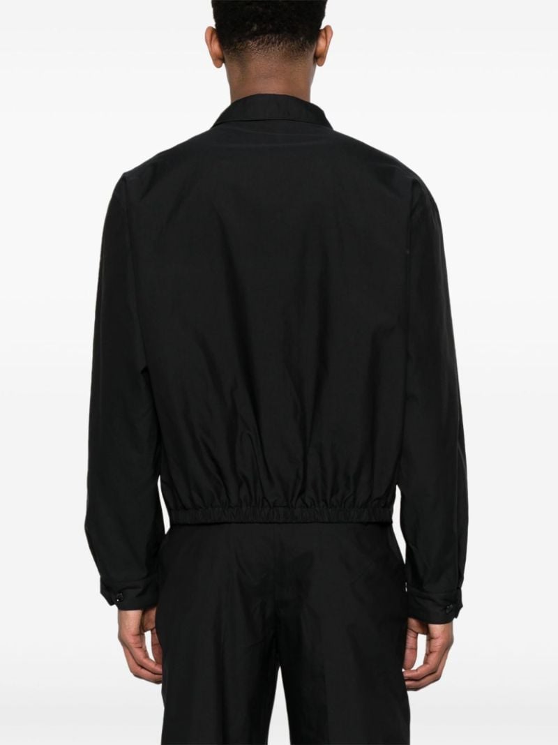 Black Zip-up Bomber Jacket