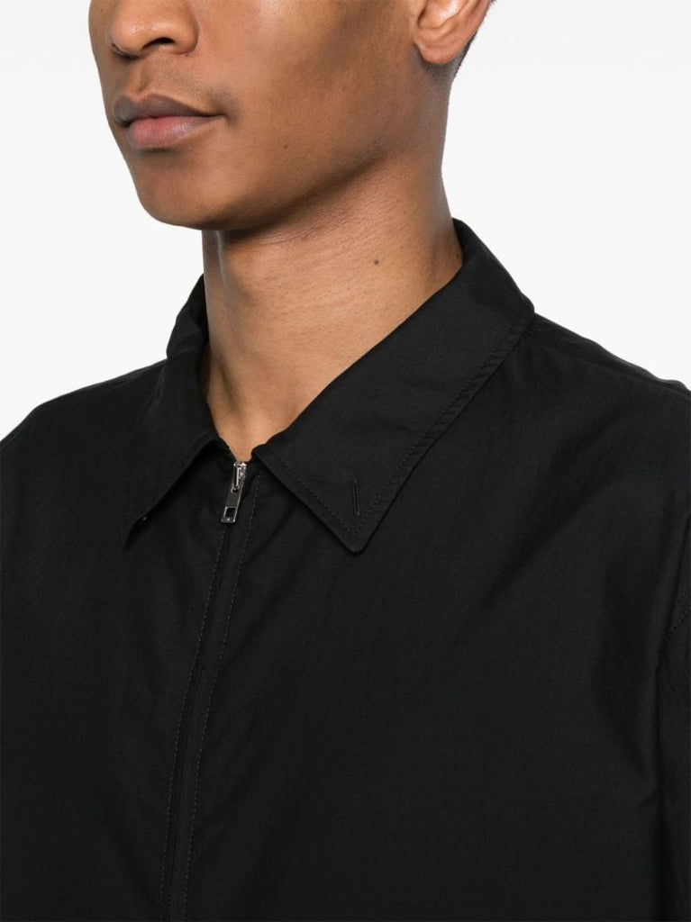 Black Zip-up Bomber Jacket