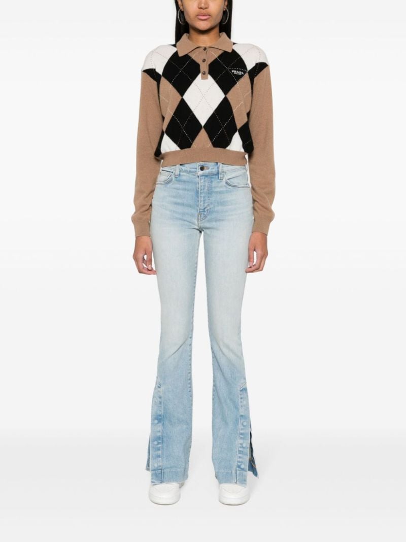 Blue Kick Flared Jeans