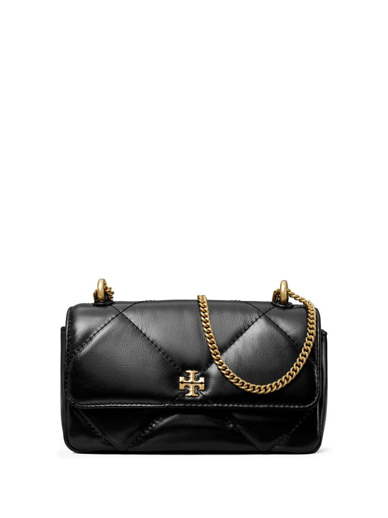 Black Kira Diamond Quilt Shoulder Bag