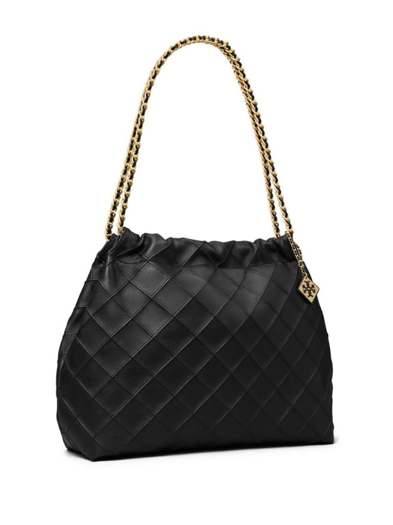 Black Fleming Leather Shoulder Bag