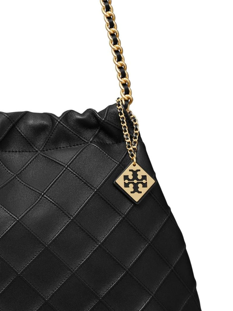Black Fleming Leather Shoulder Bag