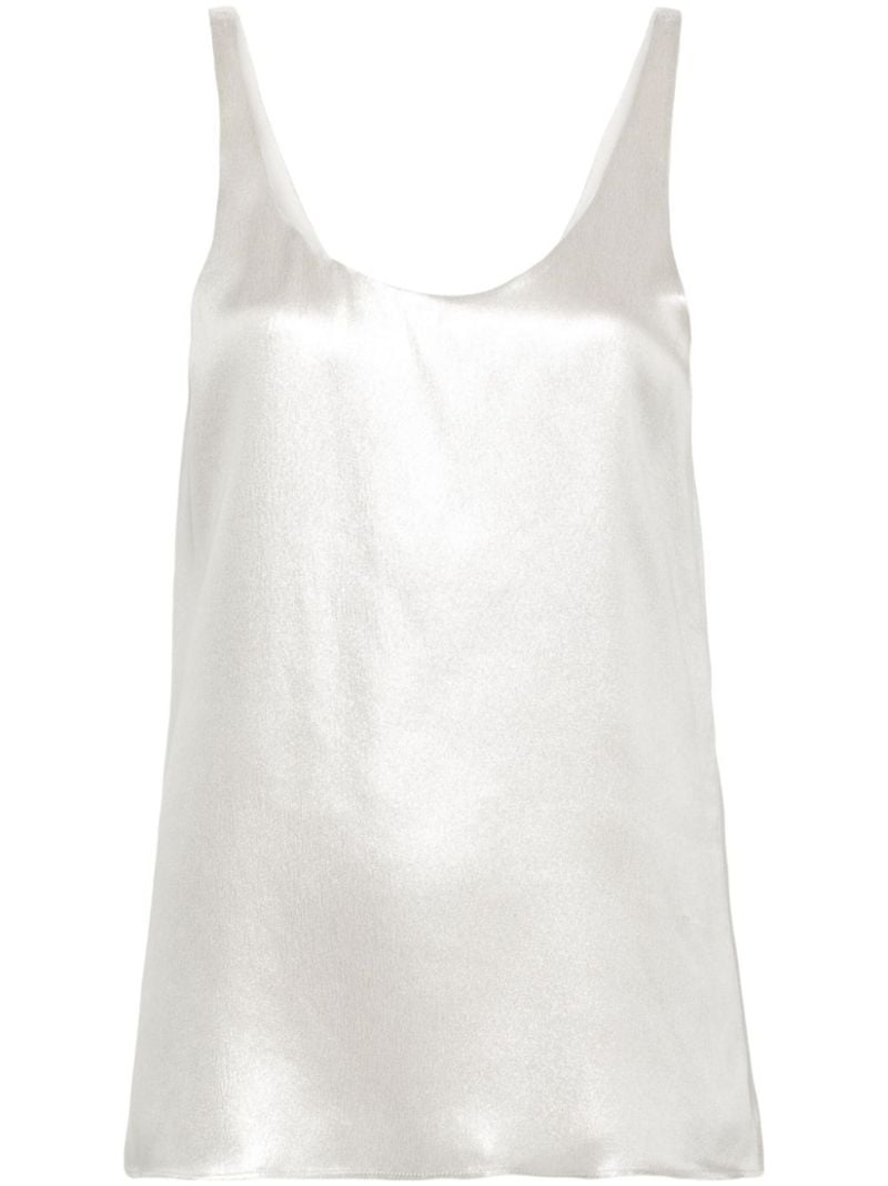 Silver Silk LamÃ_x0083_Â© Tank Top