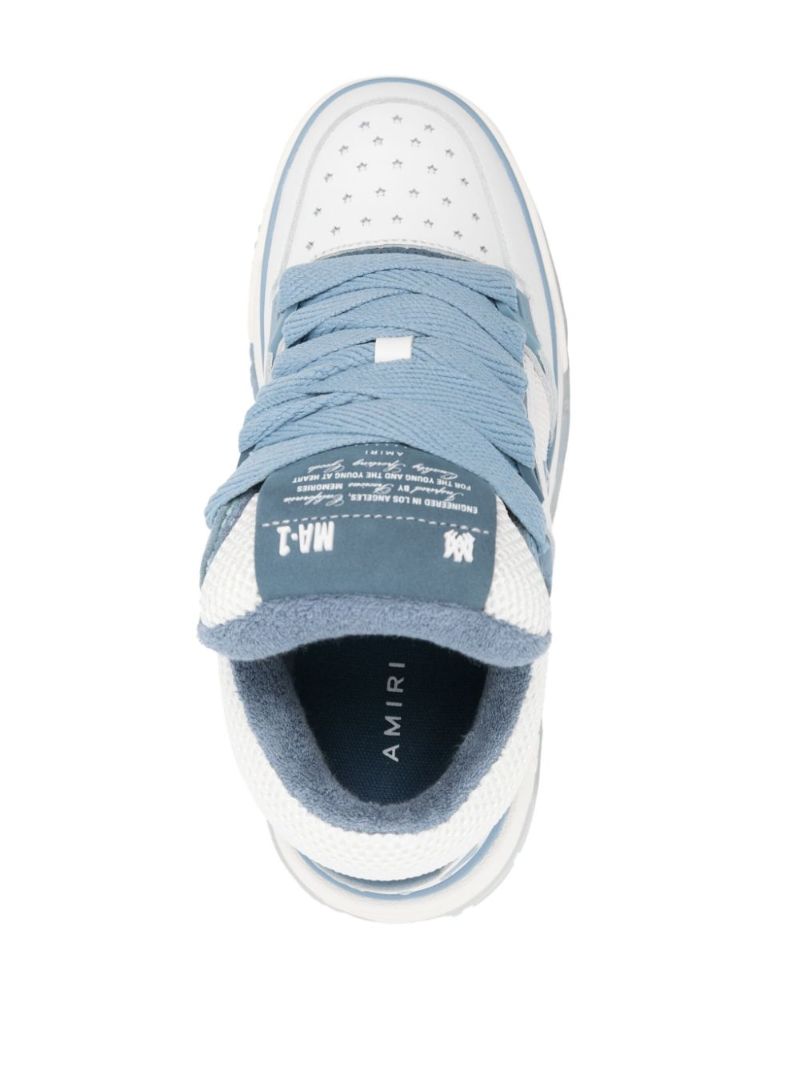 White Ma-1 Panelled Sneakers