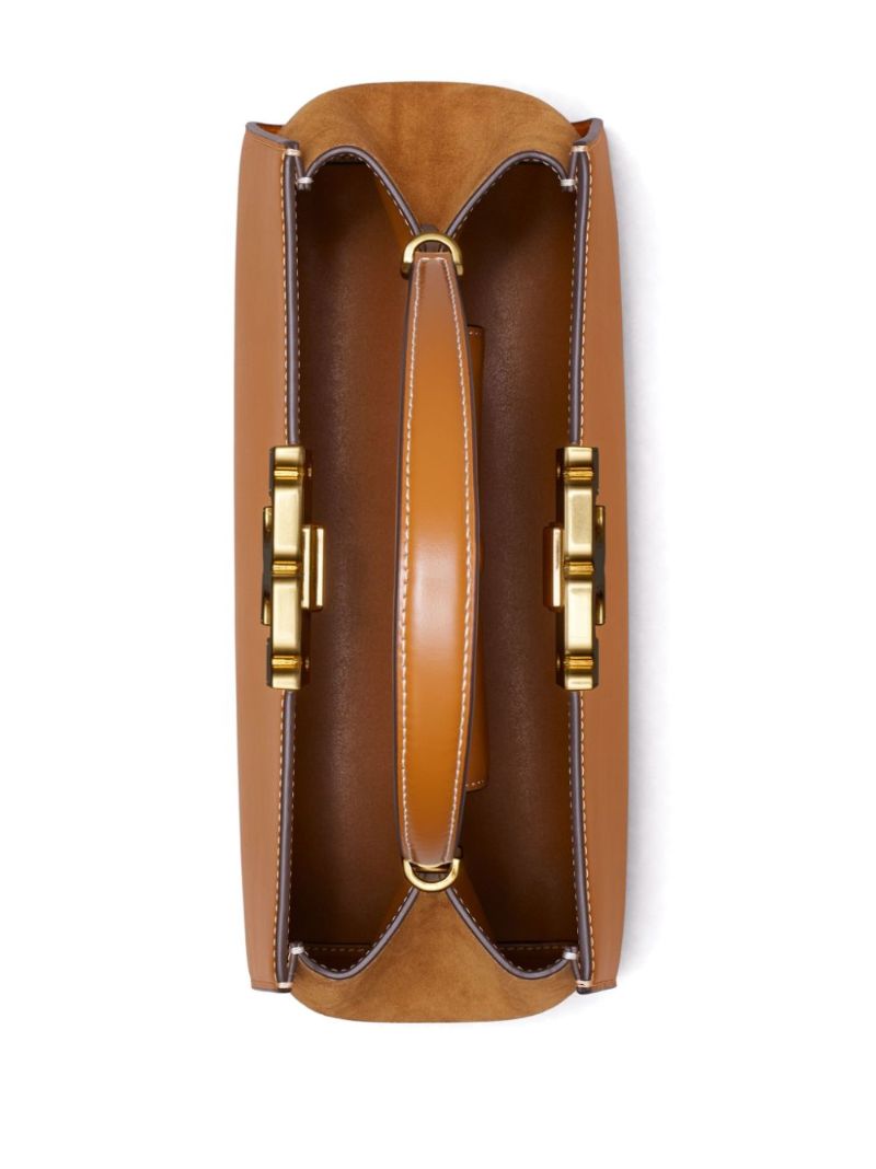 Brown Eleanor Leather Satchel