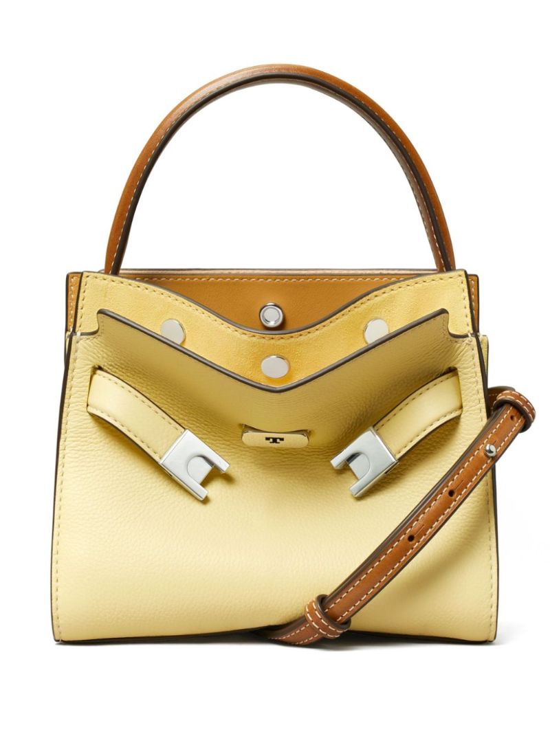 Yellow Petite Lee Radziwill Leather Tote Bag