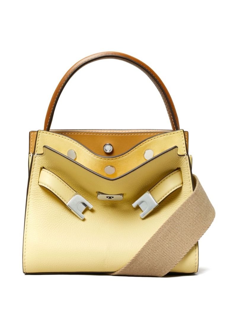 Yellow Petite Lee Radziwill Leather Tote Bag