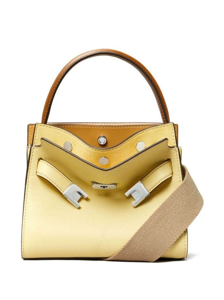 Yellow Petite Lee Radziwill Leather Tote Bag
