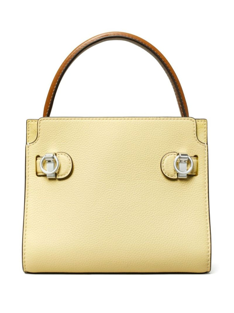 Yellow Petite Lee Radziwill Leather Tote Bag