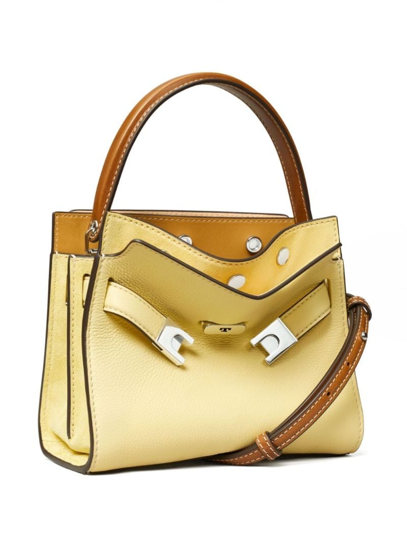 Yellow Petite Lee Radziwill Leather Tote Bag
