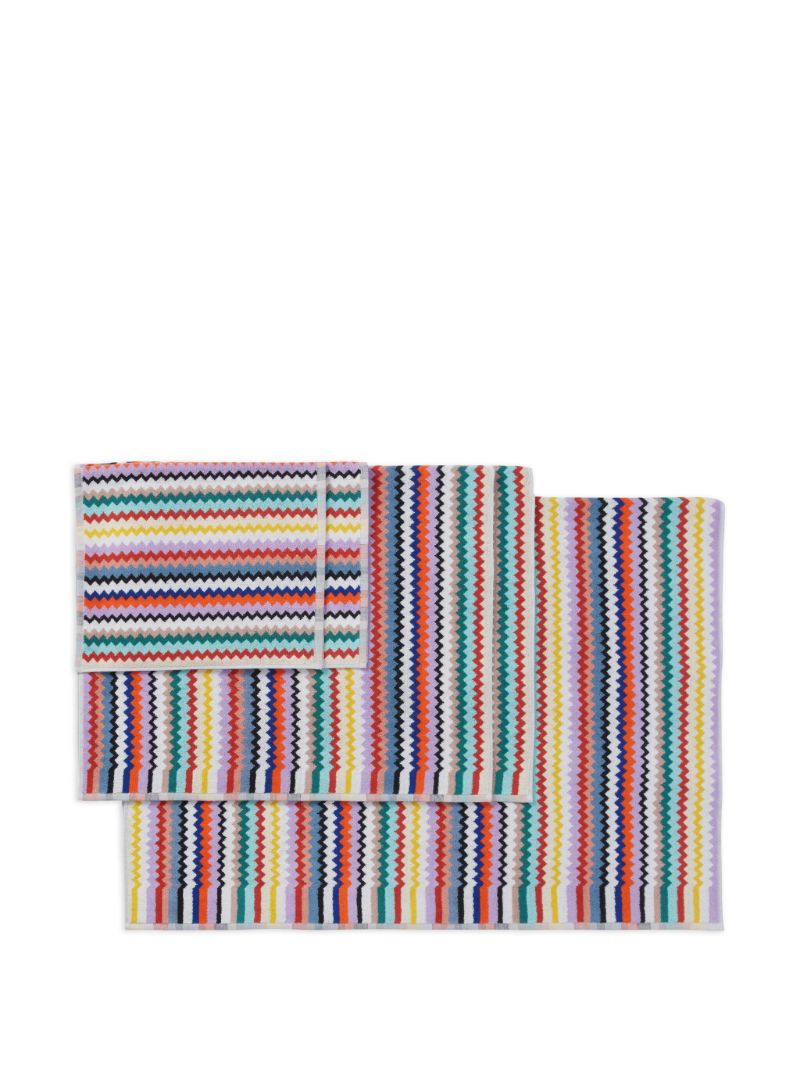 White Riverbero Cotton Towel (set of Five)