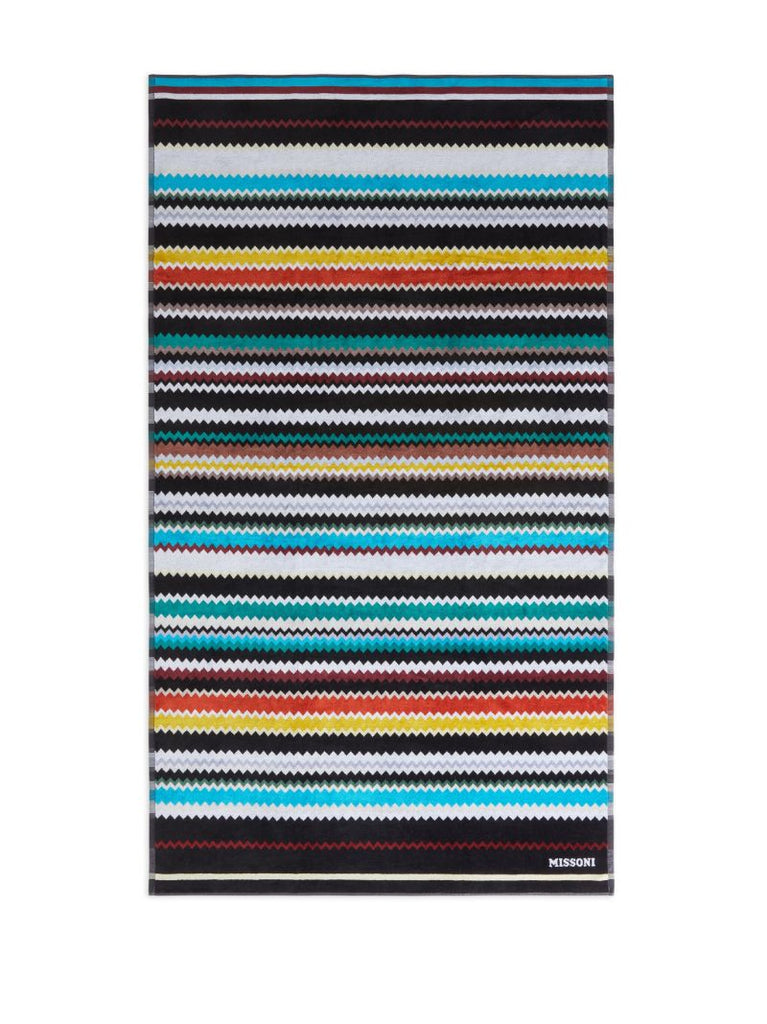 Black Curt Cotton Beach Towel