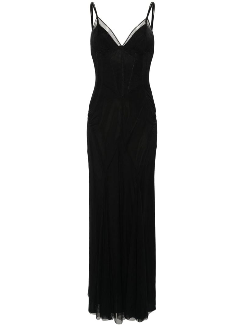 Black Corset-bodice Gown