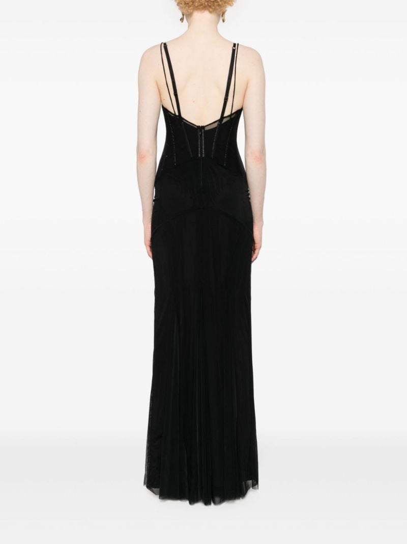 Black Corset-bodice Gown