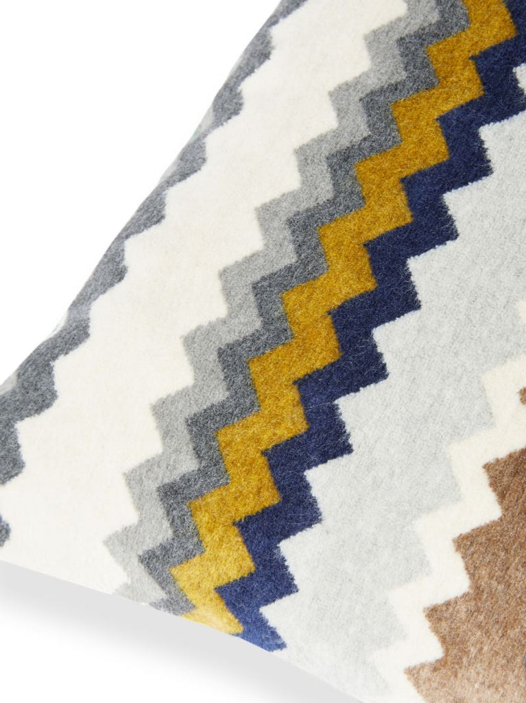 Multicolour Dune Zigzag Cushion