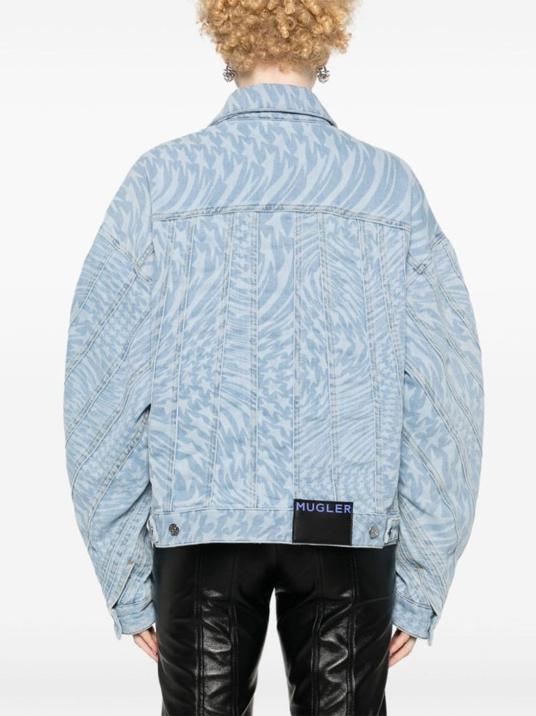 Blue Star-print Denim Jacket