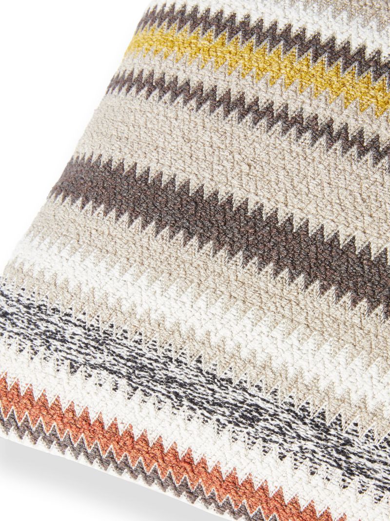 Multicolour Blurred Zigzag Cushion