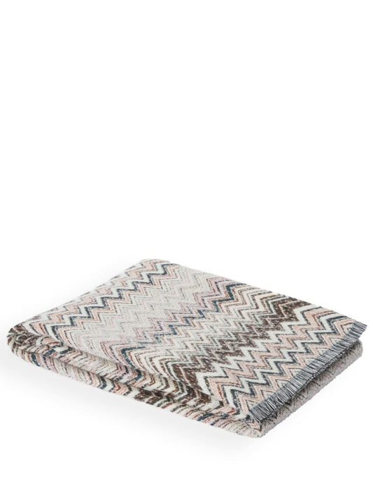 Multicolour Forest Zigzag Throw
