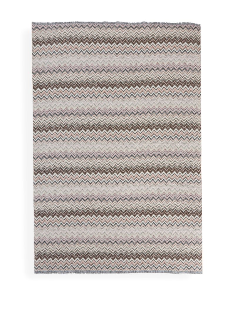 Multicolour Forest Zigzag Throw