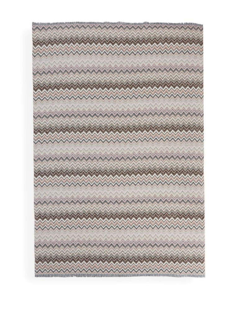 Multicolour Forest Zigzag Throw