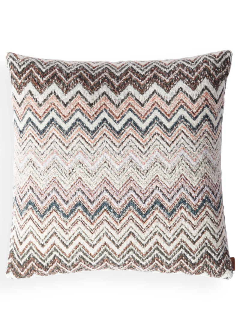 Multicolour Forest Zigzag Cushion