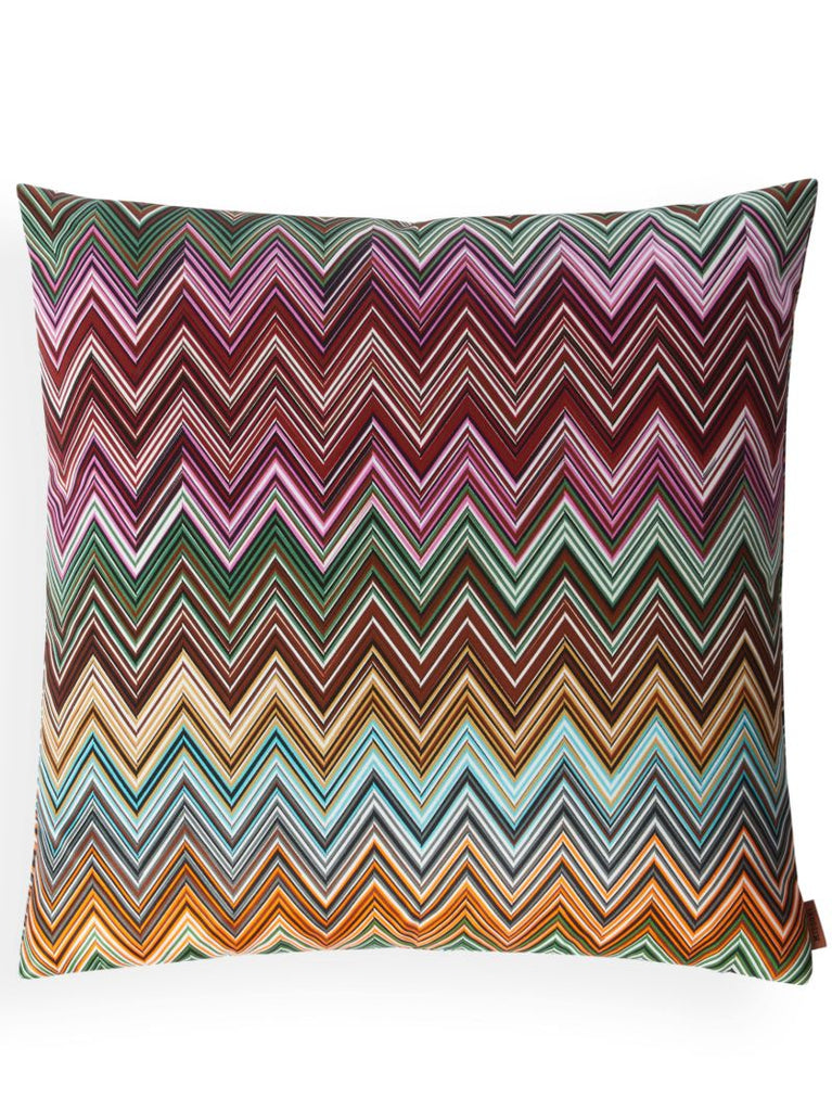 Pink Jarris Zigzag Cotton Cushion