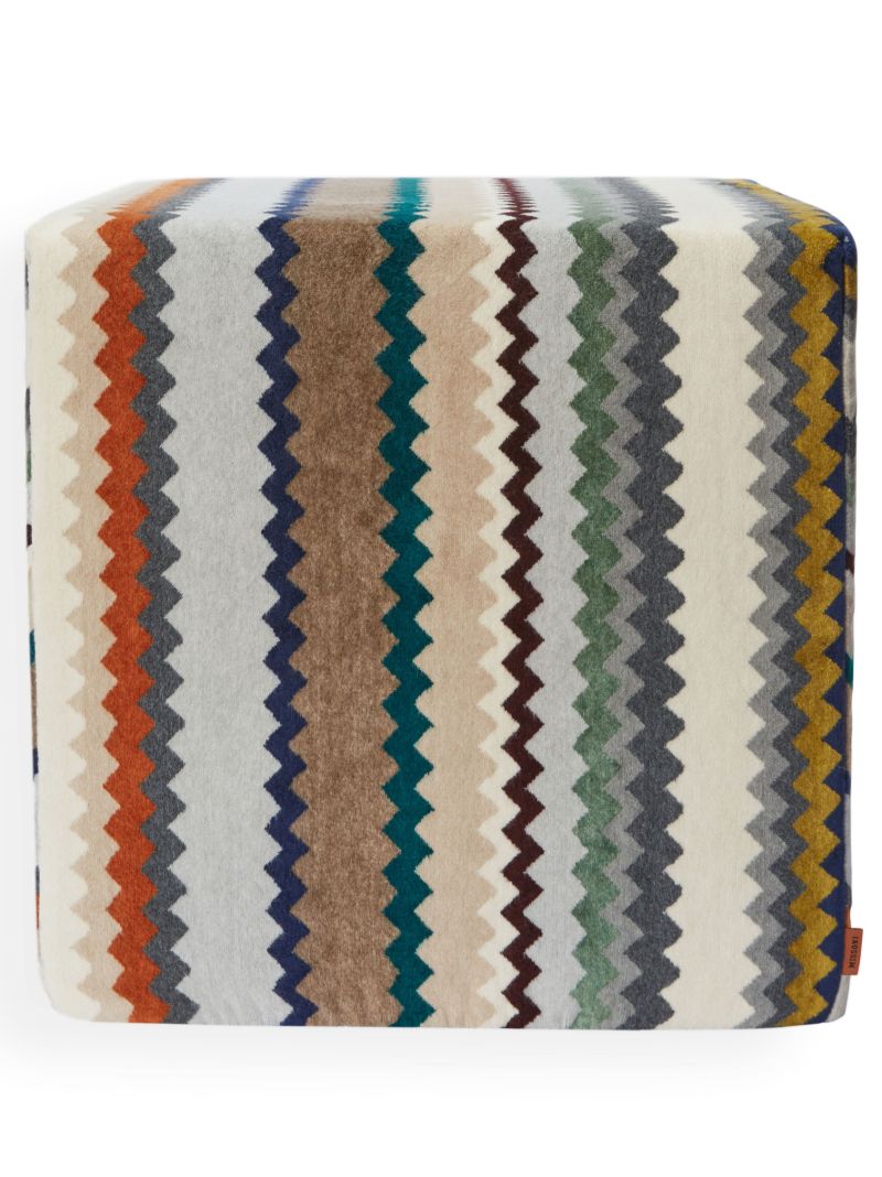 Multicolour Dune Zigzag Pouf
