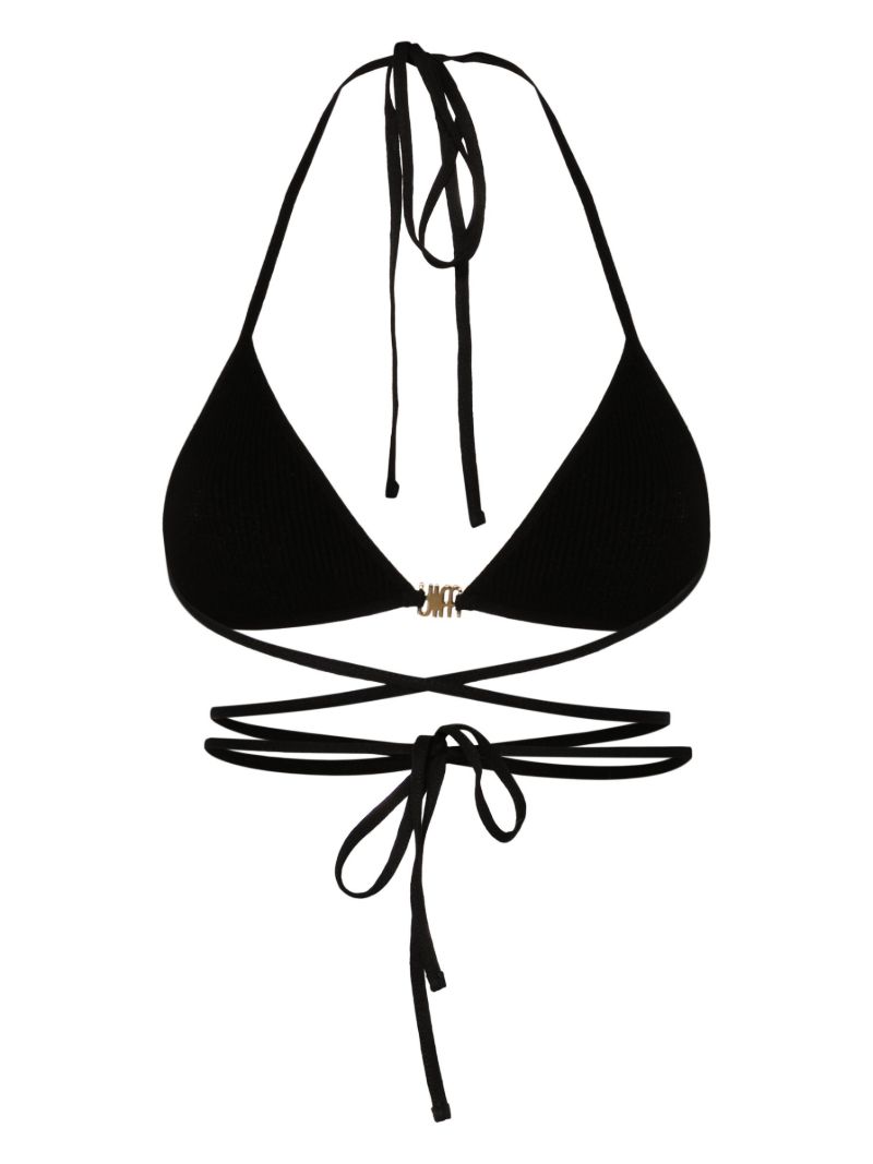 Black Logo-appliquÃ_x0083_Â© Triangle Bra