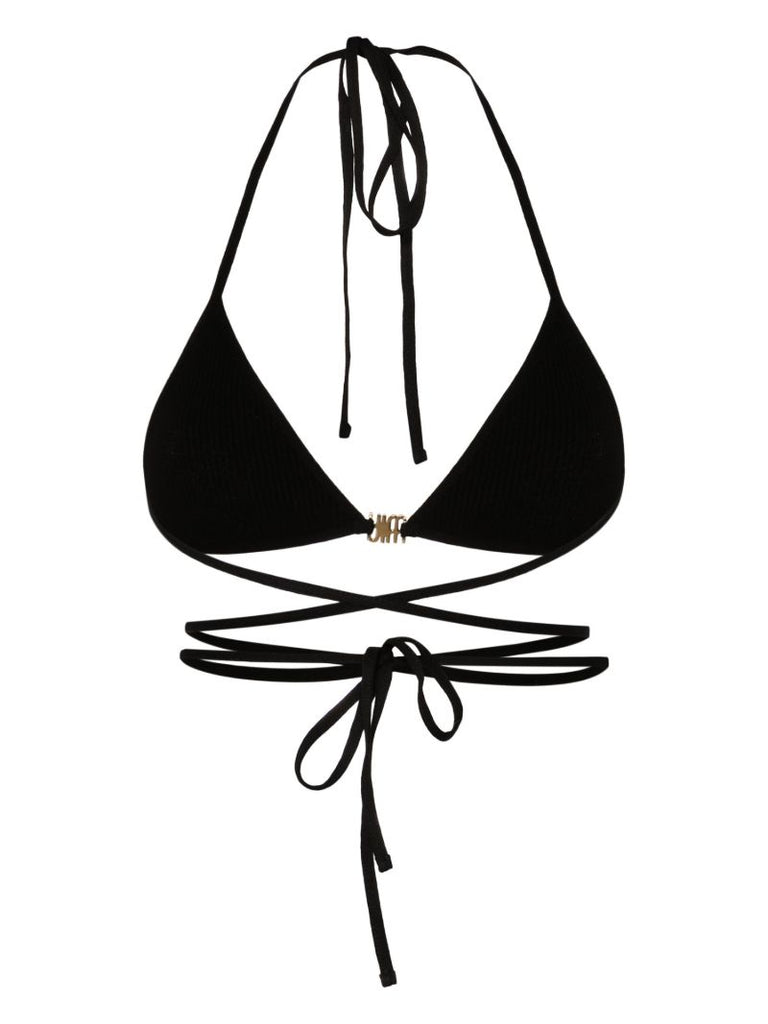 Black Logo-appliquÃ_x0083_Â© Triangle Bra
